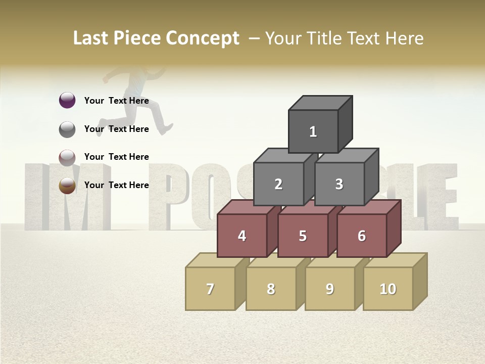 Determination Impossible Success PowerPoint Template