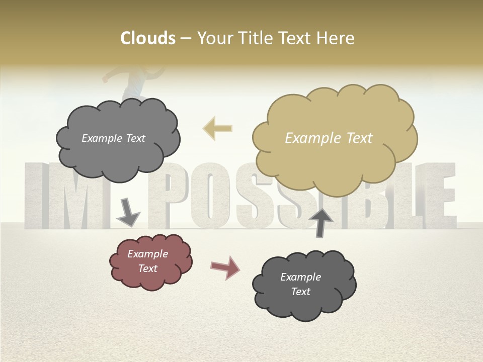 Determination Impossible Success PowerPoint Template