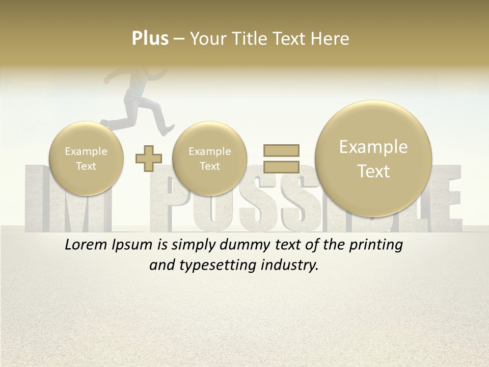 Determination Impossible Success PowerPoint Template