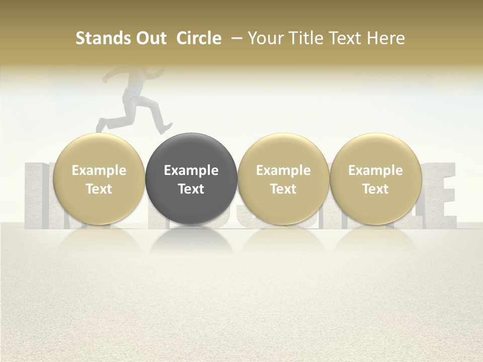 Determination Impossible Success PowerPoint Template