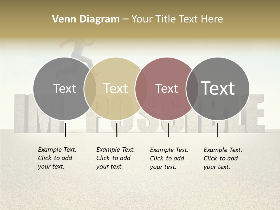 Determination Impossible Success PowerPoint Template