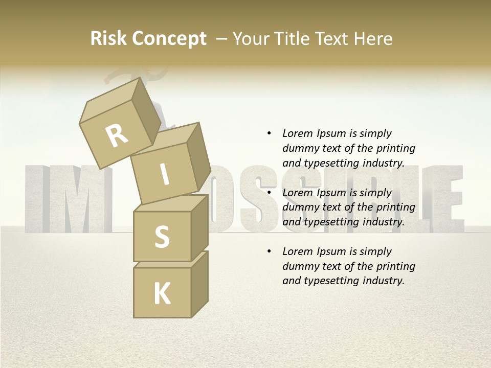 Determination Impossible Success PowerPoint Template