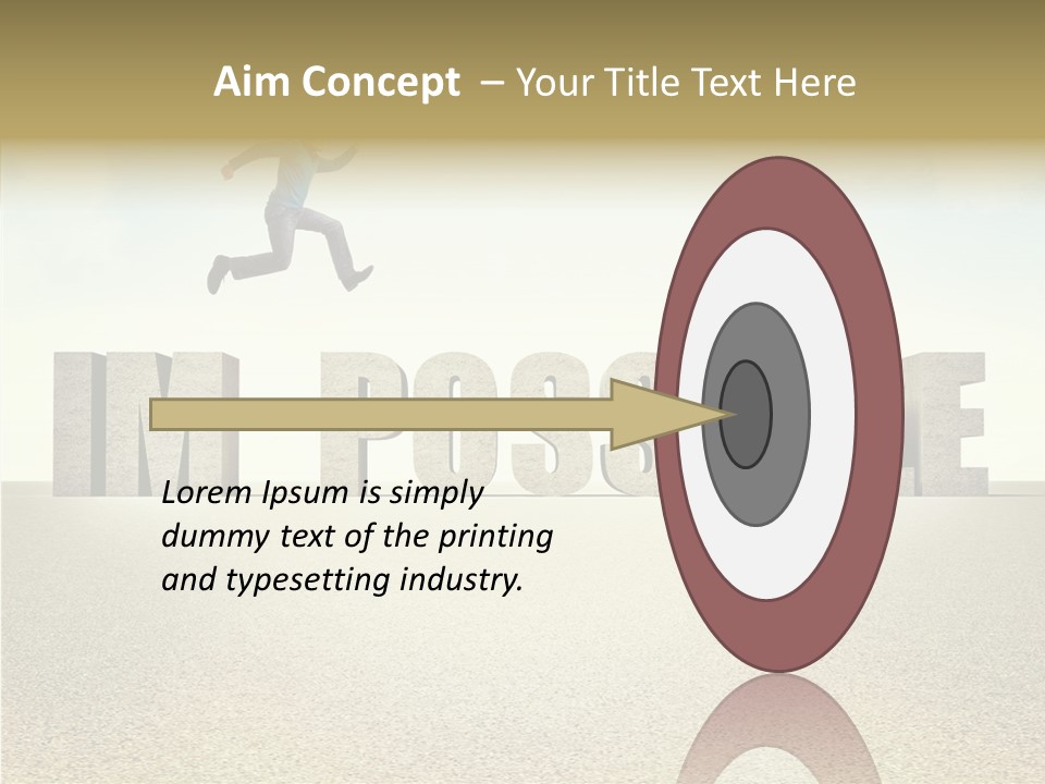 Determination Impossible Success PowerPoint Template