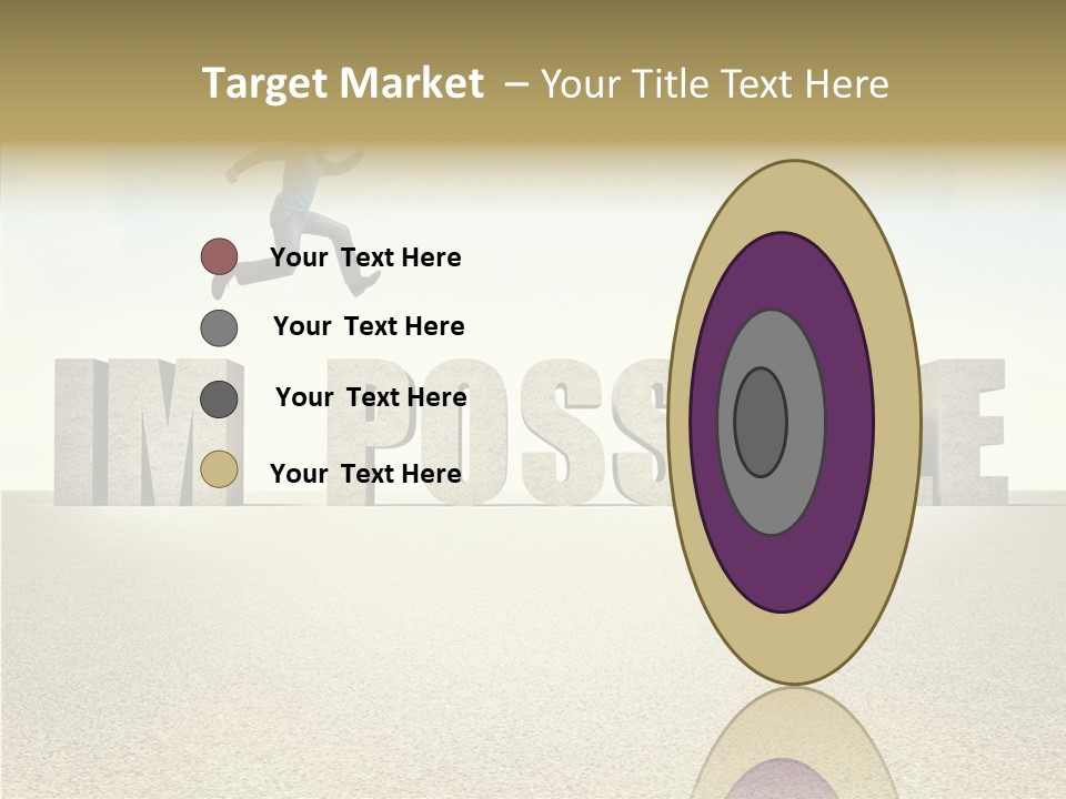 Determination Impossible Success PowerPoint Template