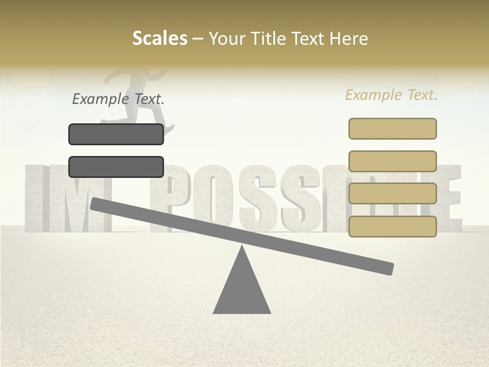 Determination Impossible Success PowerPoint Template