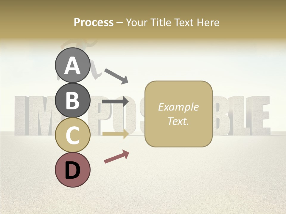 Determination Impossible Success PowerPoint Template