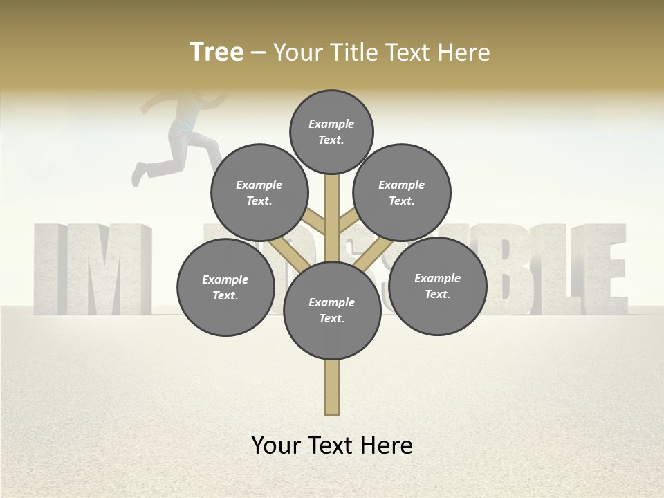 Determination Impossible Success PowerPoint Template