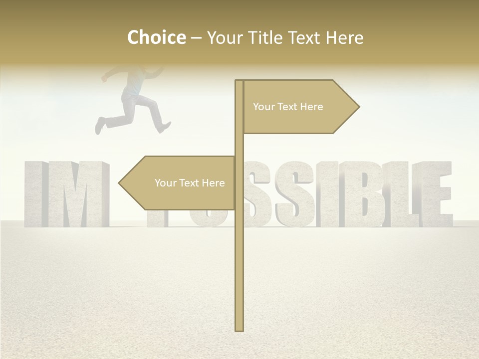Determination Impossible Success PowerPoint Template