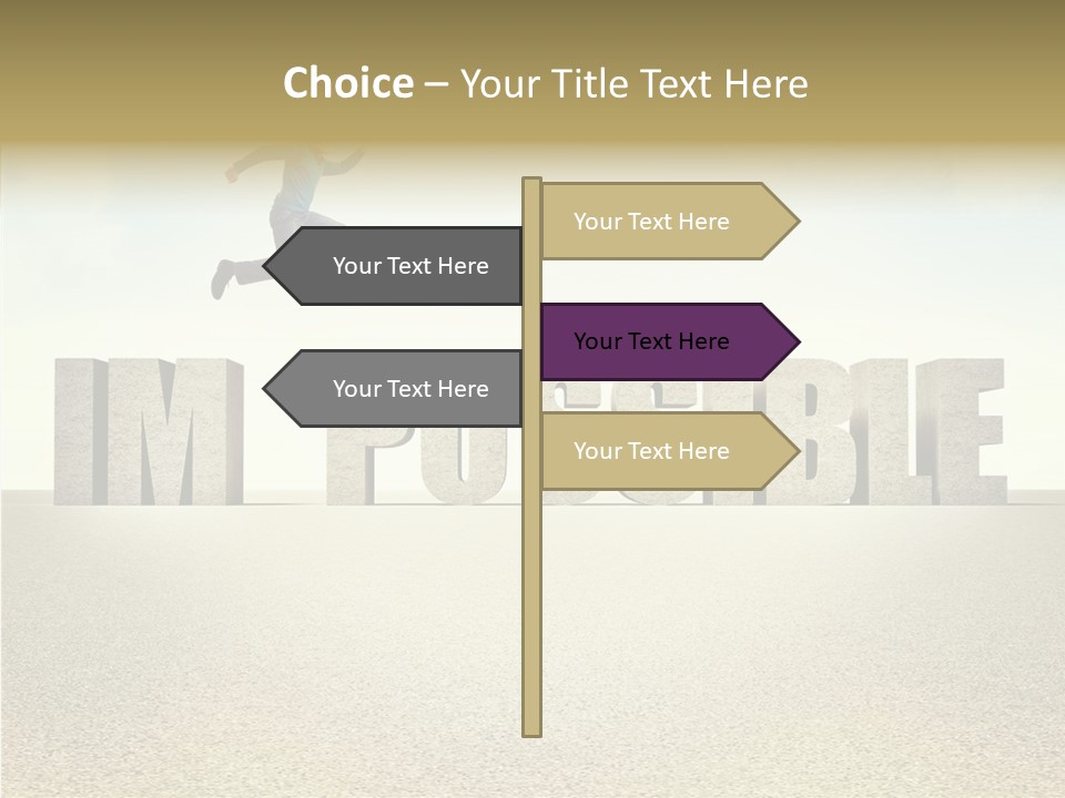 Determination Impossible Success PowerPoint Template