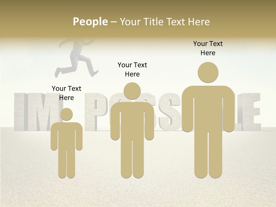 Determination Impossible Success PowerPoint Template