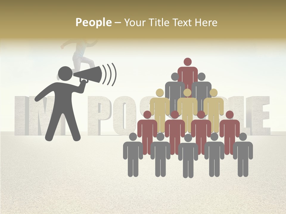 Determination Impossible Success PowerPoint Template