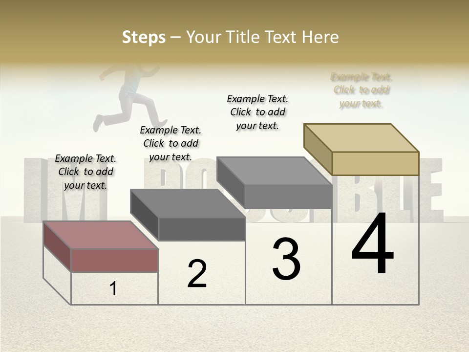 Determination Impossible Success PowerPoint Template