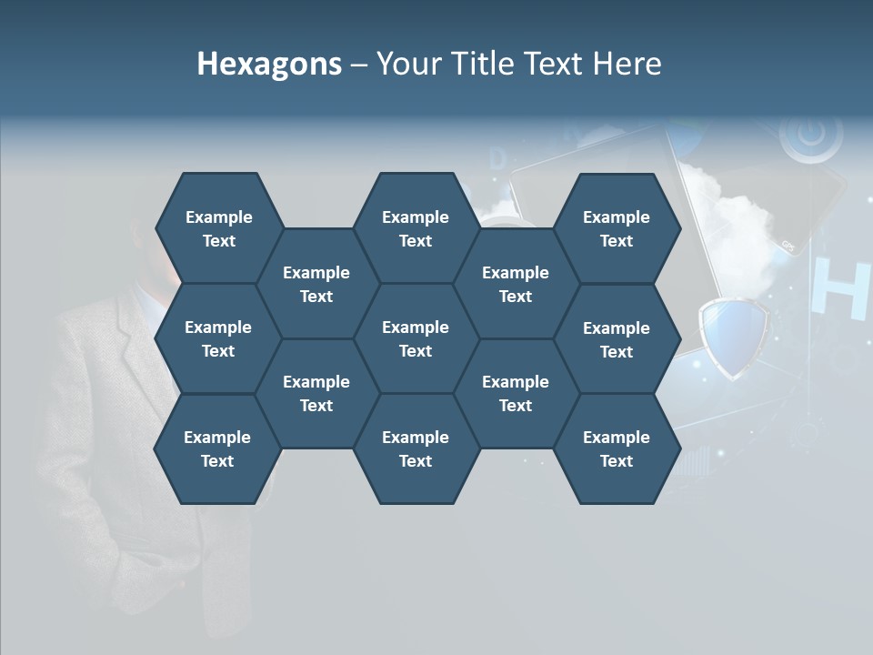 Browsing Tablet Tech PowerPoint Template
