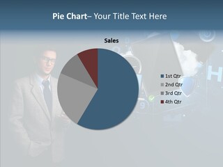 Browsing Tablet Tech PowerPoint Template