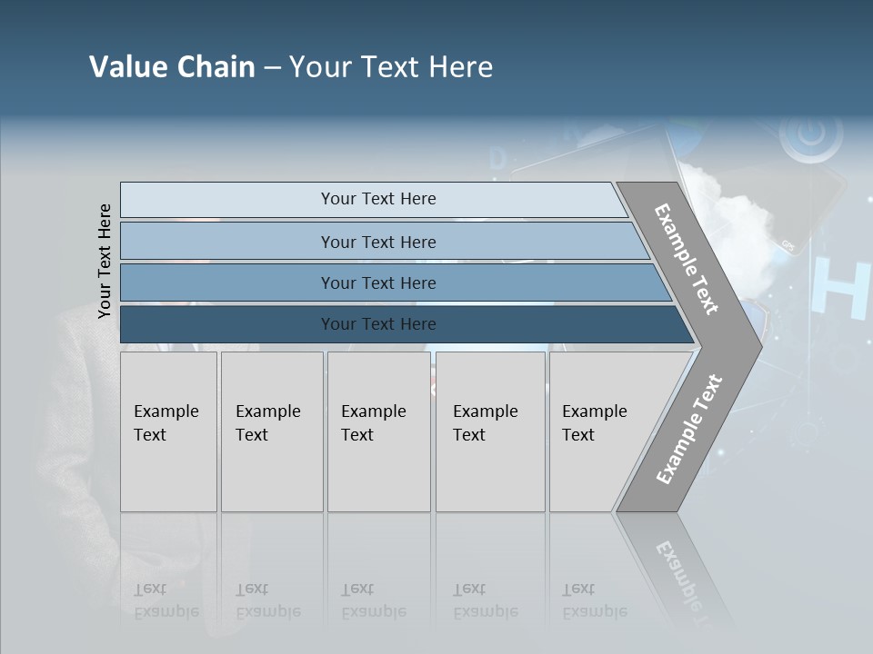 Browsing Tablet Tech PowerPoint Template