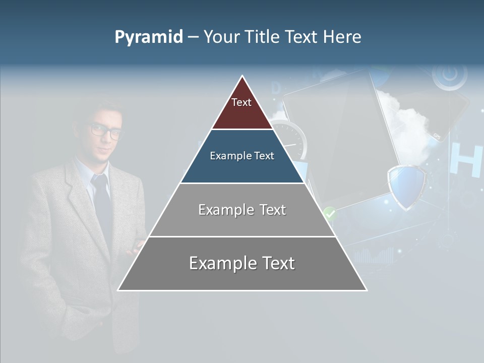 Browsing Tablet Tech PowerPoint Template