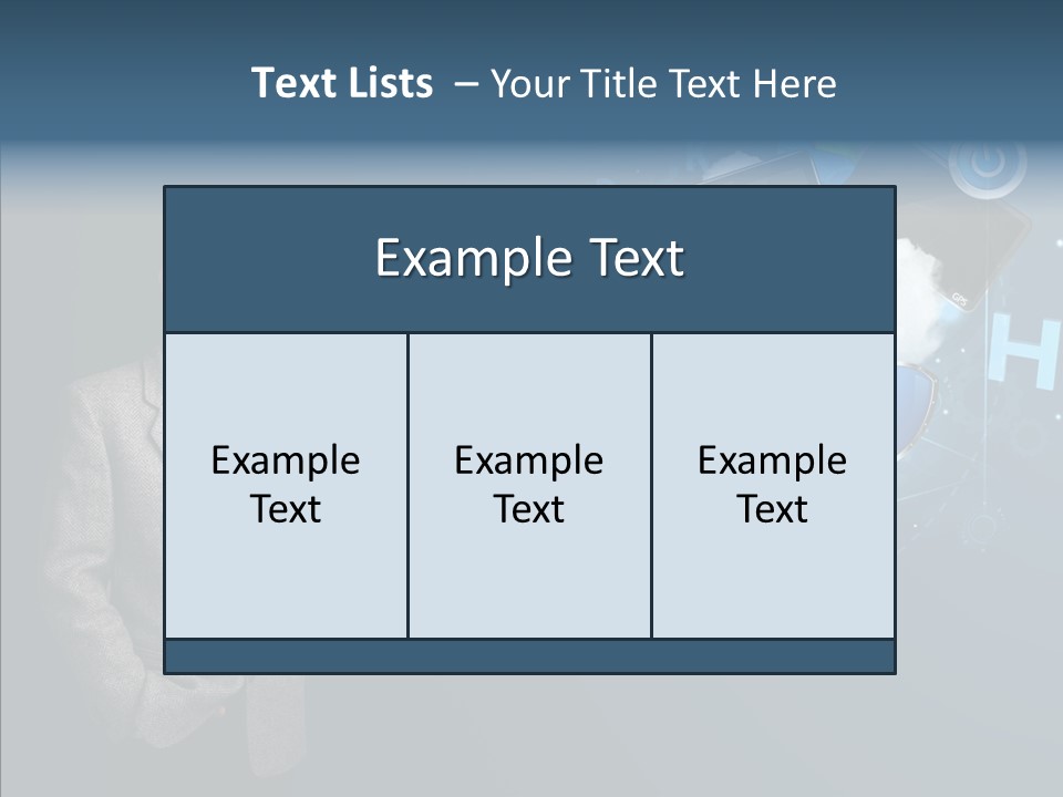 Browsing Tablet Tech PowerPoint Template