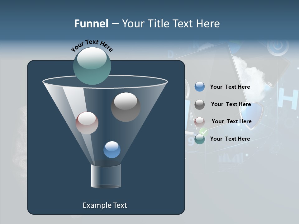 Browsing Tablet Tech PowerPoint Template