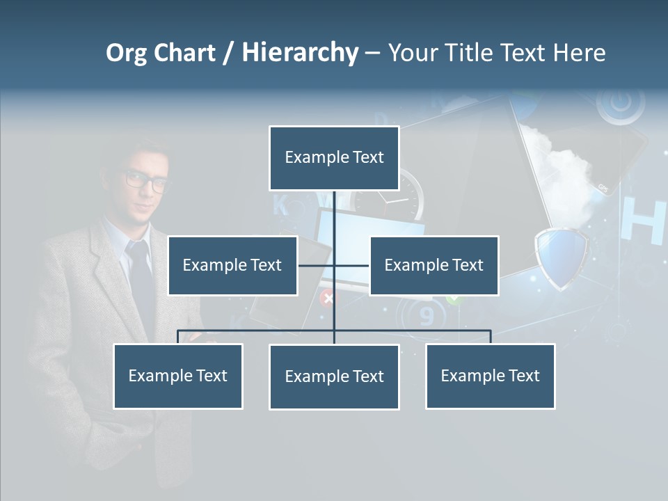 Browsing Tablet Tech PowerPoint Template