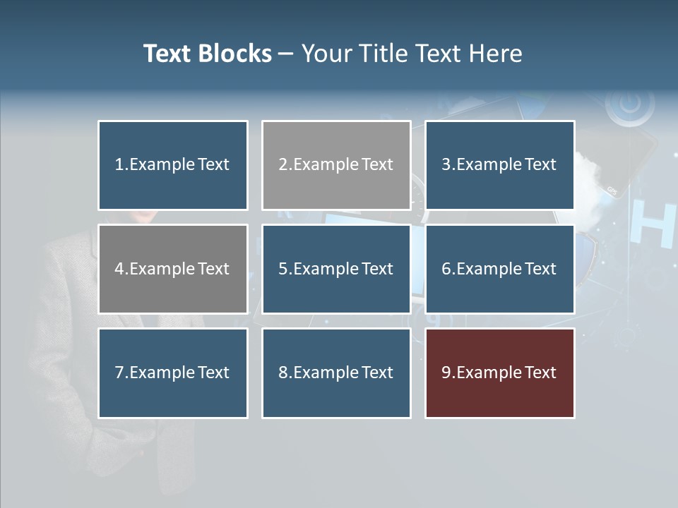 Browsing Tablet Tech PowerPoint Template