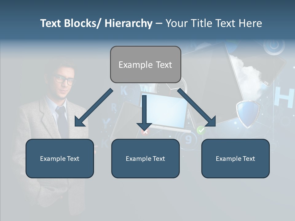 Browsing Tablet Tech PowerPoint Template