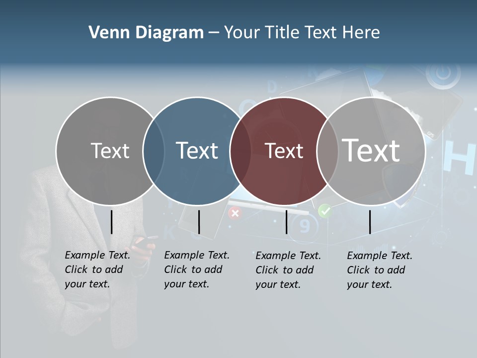 Browsing Tablet Tech PowerPoint Template