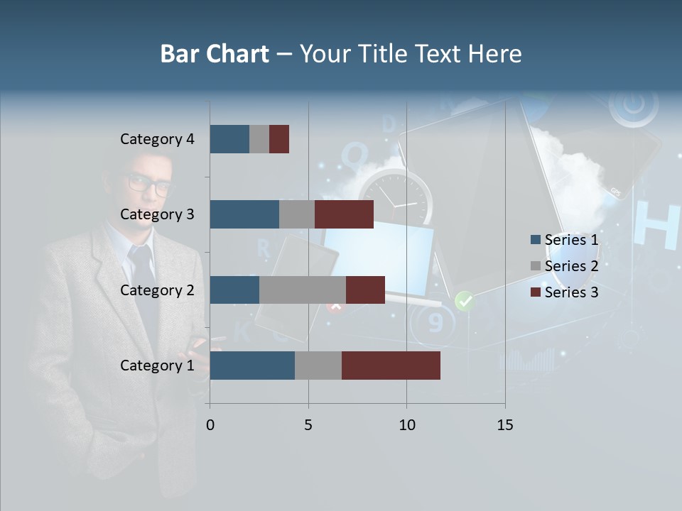 Browsing Tablet Tech PowerPoint Template