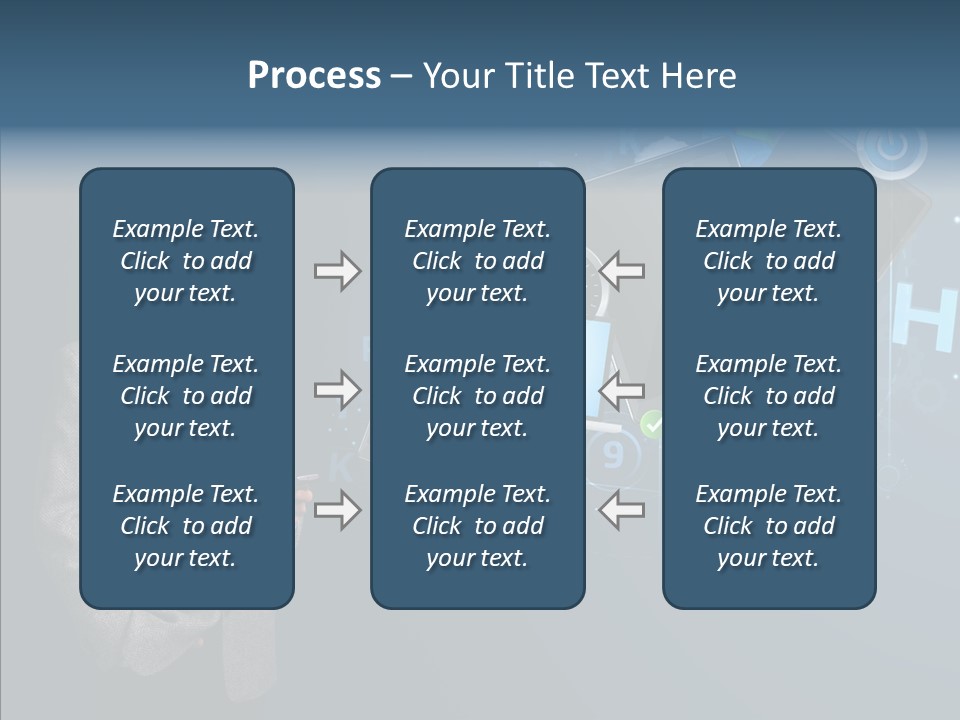 Browsing Tablet Tech PowerPoint Template