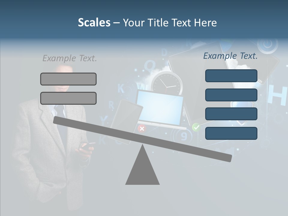 Browsing Tablet Tech PowerPoint Template