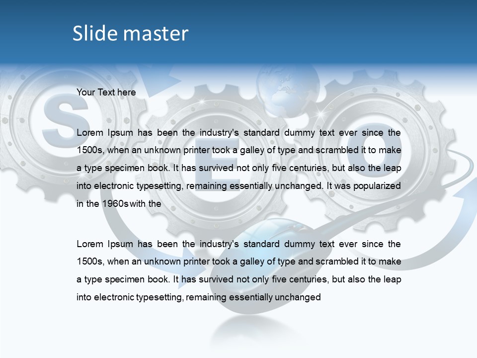Motion Analyst Gears PowerPoint Template