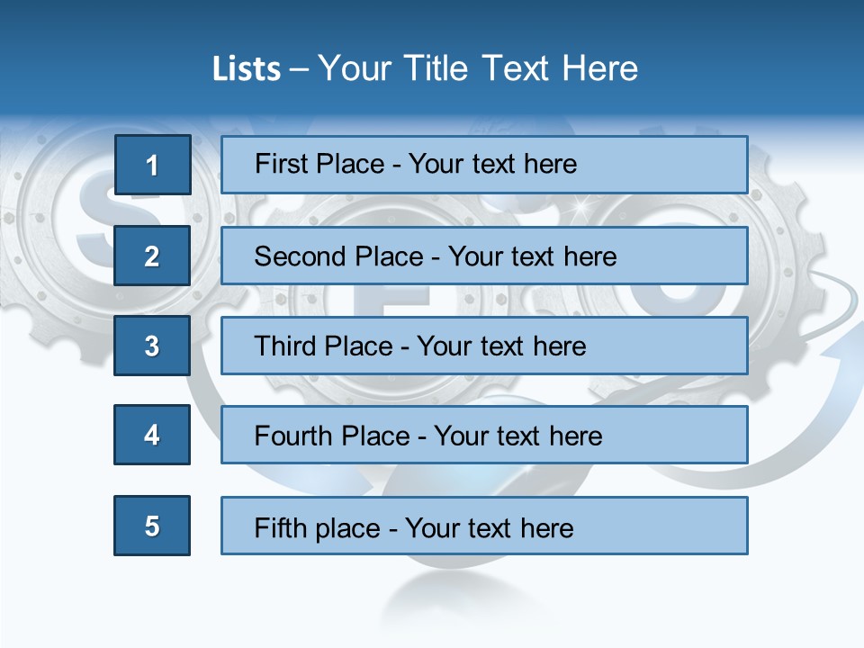 Motion Analyst Gears PowerPoint Template
