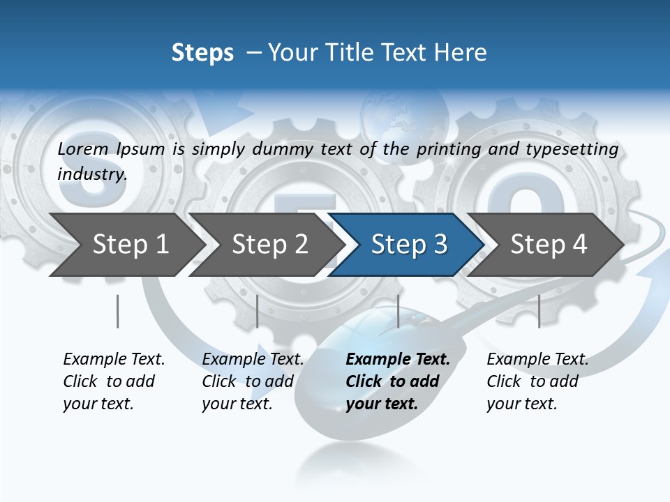 Motion Analyst Gears PowerPoint Template