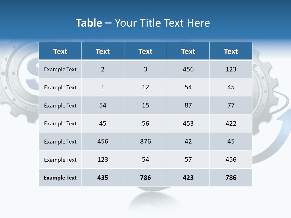 Motion Analyst Gears PowerPoint Template