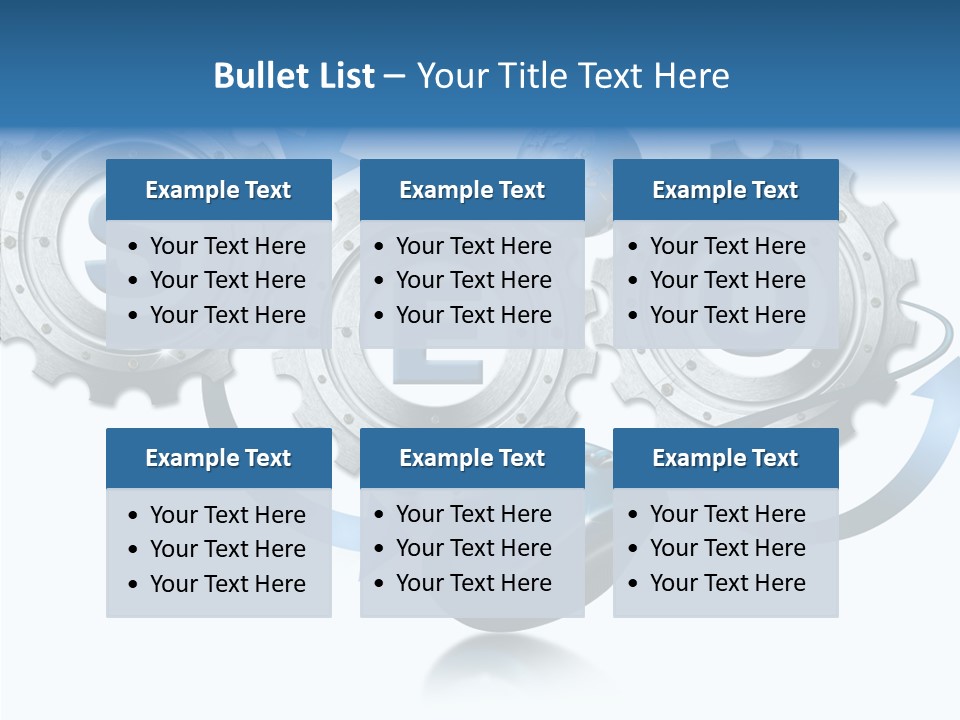 Motion Analyst Gears PowerPoint Template