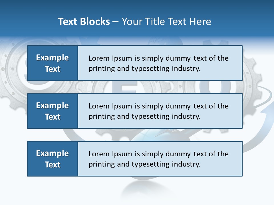Motion Analyst Gears PowerPoint Template