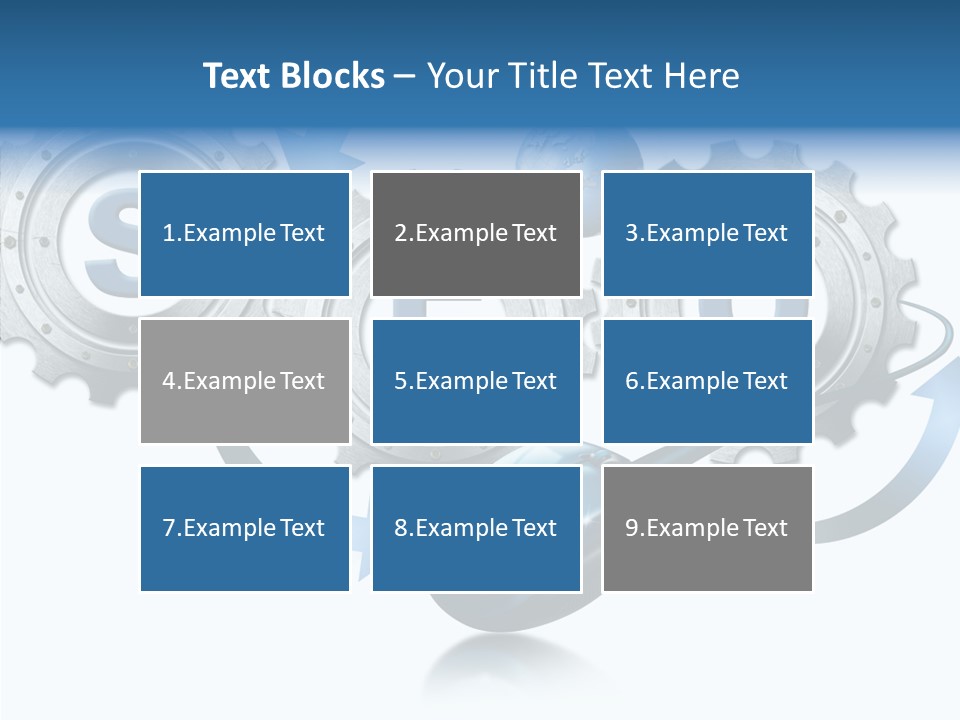 Motion Analyst Gears PowerPoint Template