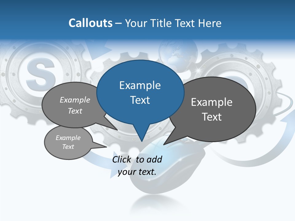 Motion Analyst Gears PowerPoint Template