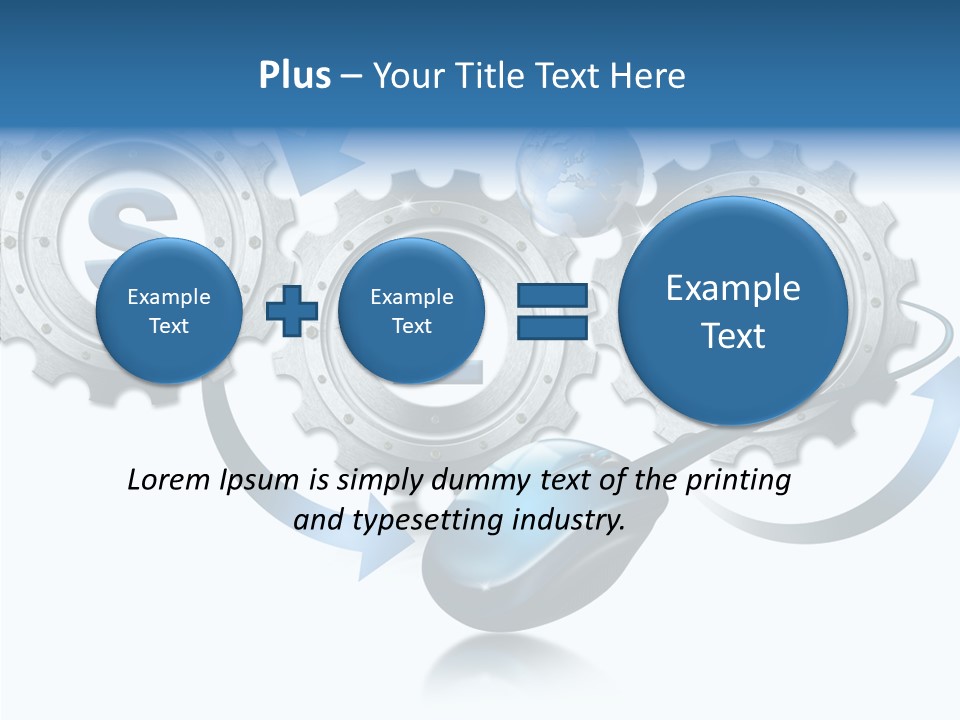 Motion Analyst Gears PowerPoint Template