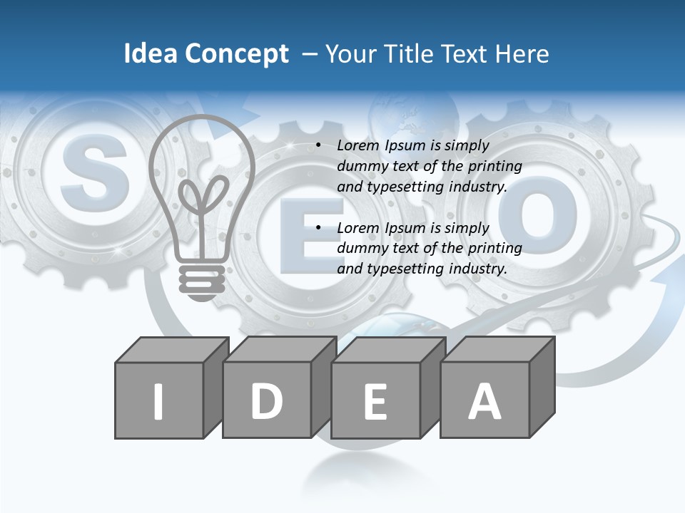 Motion Analyst Gears PowerPoint Template