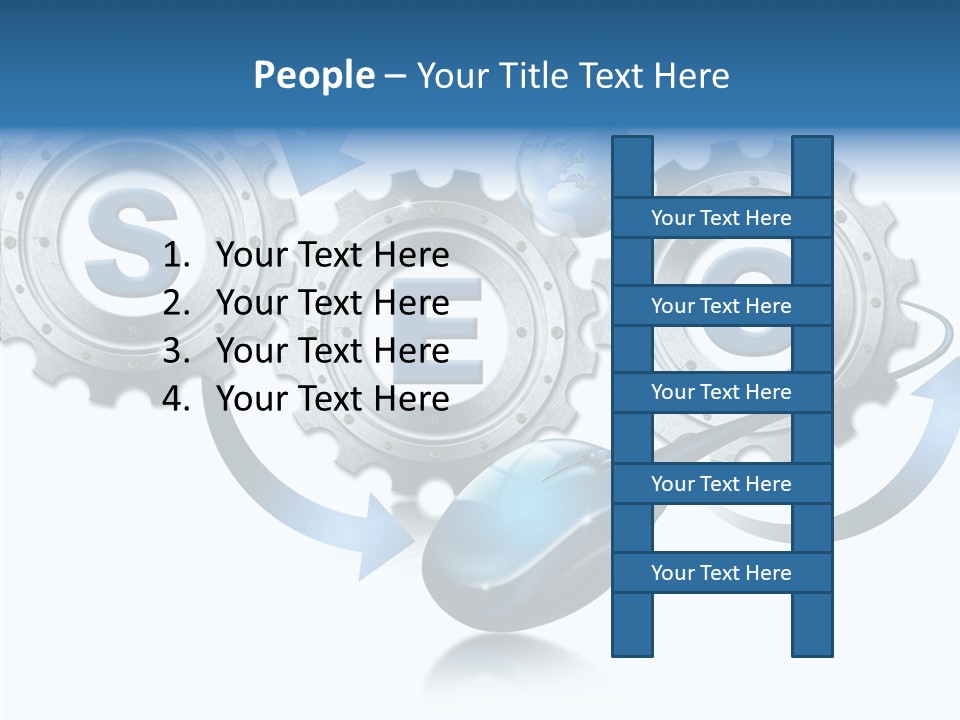 Motion Analyst Gears PowerPoint Template