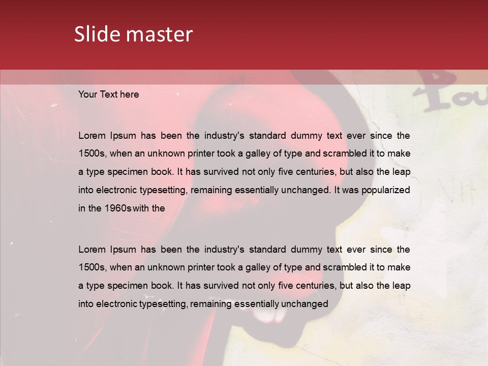 Profile Character Degradation PowerPoint Template