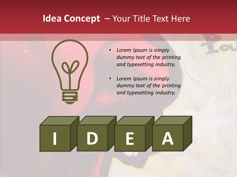 Profile Character Degradation PowerPoint Template