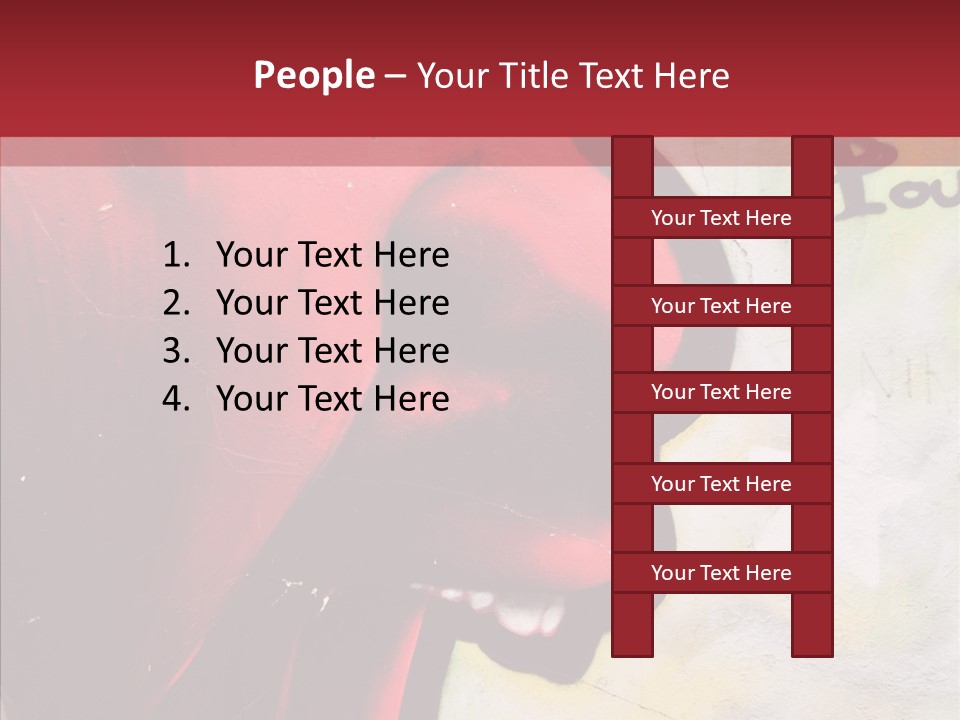 Profile Character Degradation PowerPoint Template