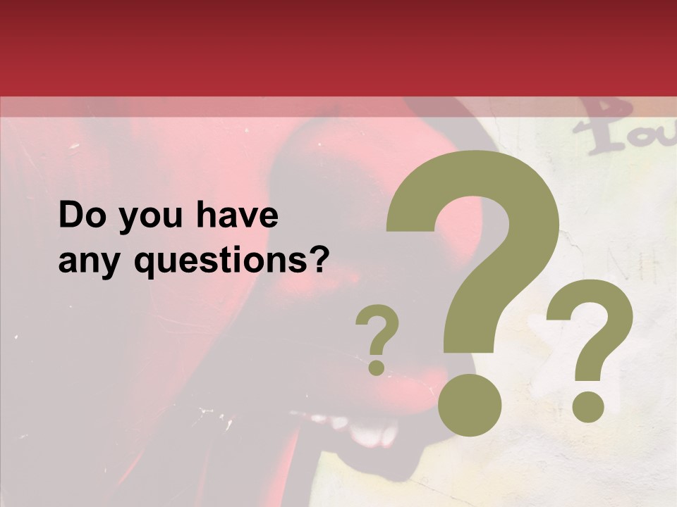 Profile Character Degradation PowerPoint Template