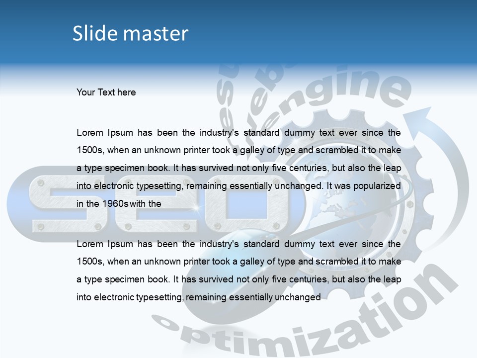 Optimization Results Engine PowerPoint Template