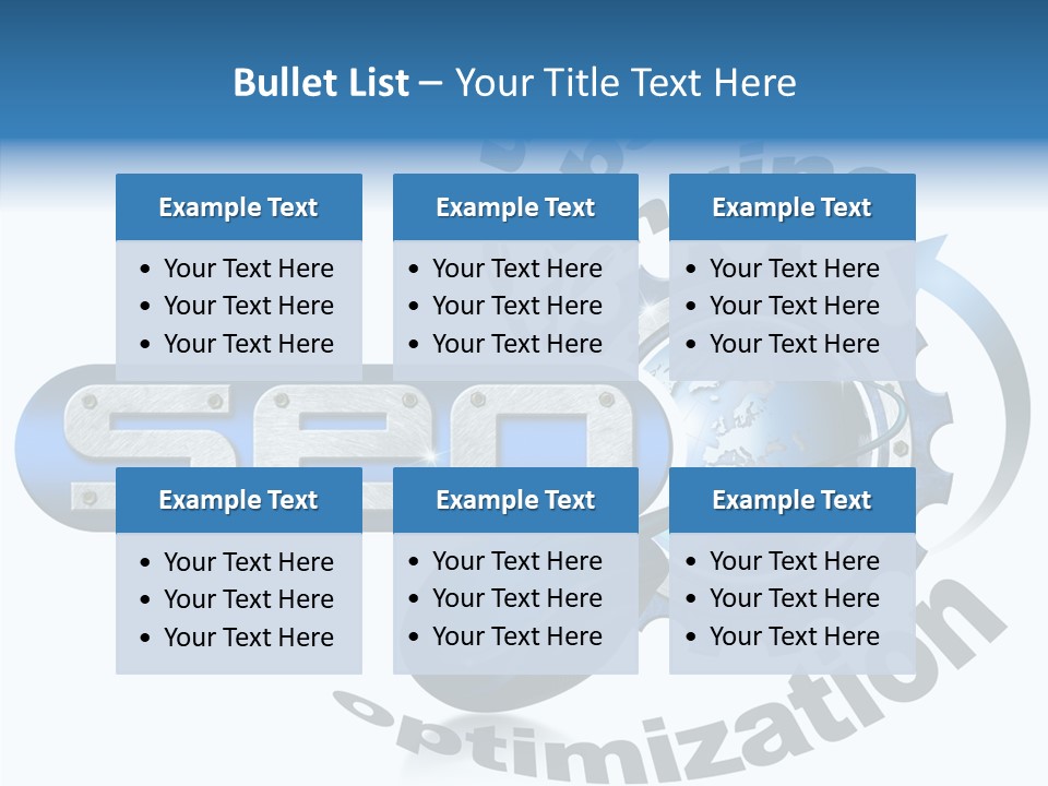 Optimization Results Engine PowerPoint Template