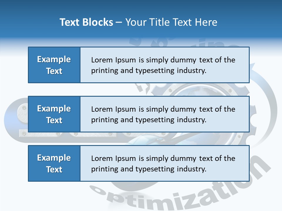 Optimization Results Engine PowerPoint Template