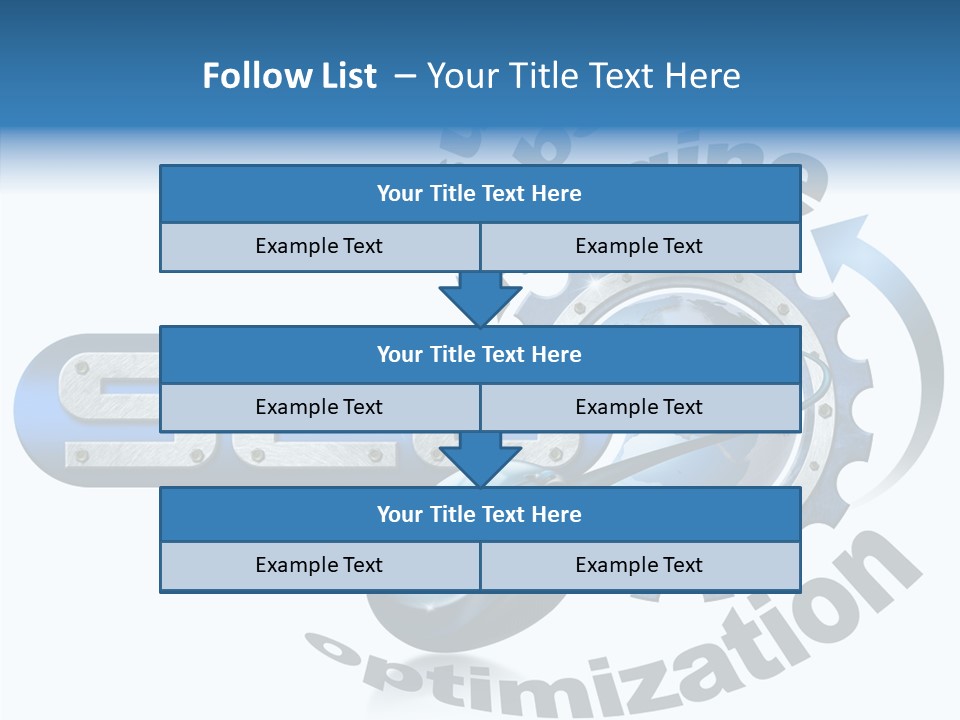 Optimization Results Engine PowerPoint Template