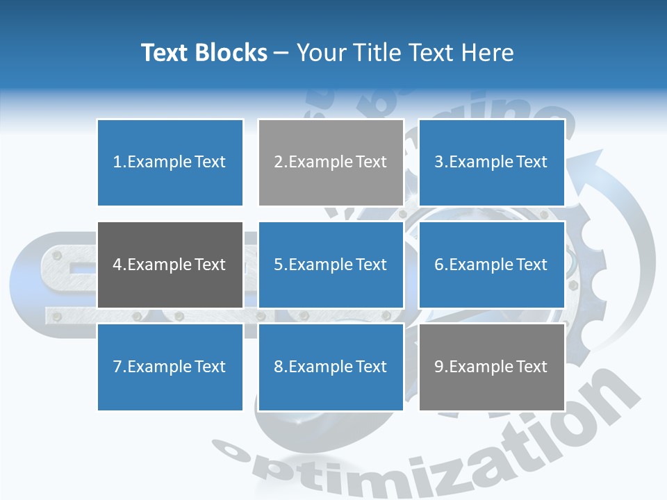 Optimization Results Engine PowerPoint Template