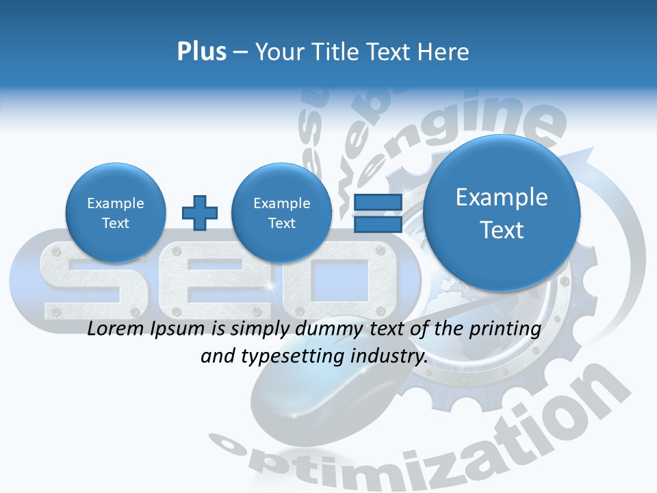 Optimization Results Engine PowerPoint Template